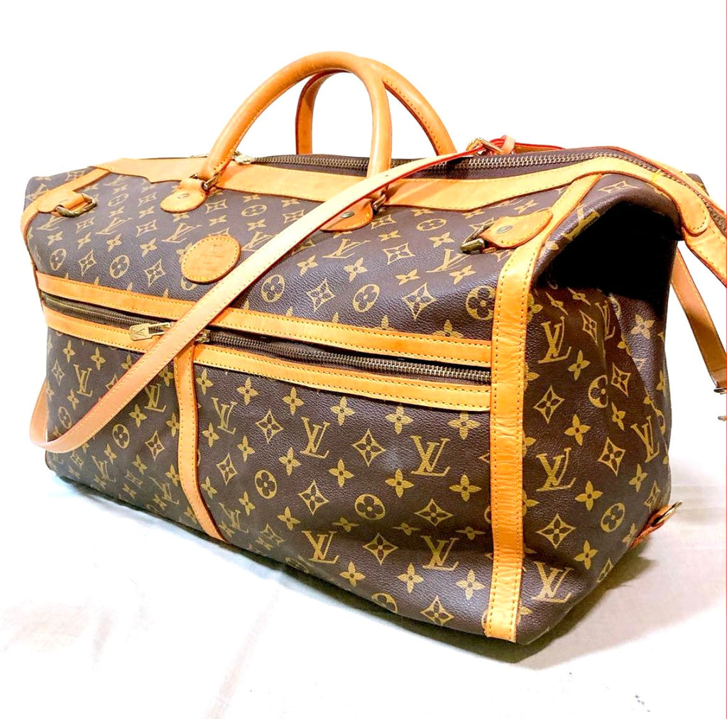 LV MONOGRAM VINTAGE WEEKENDER TRAVEL DUFFLE BAG