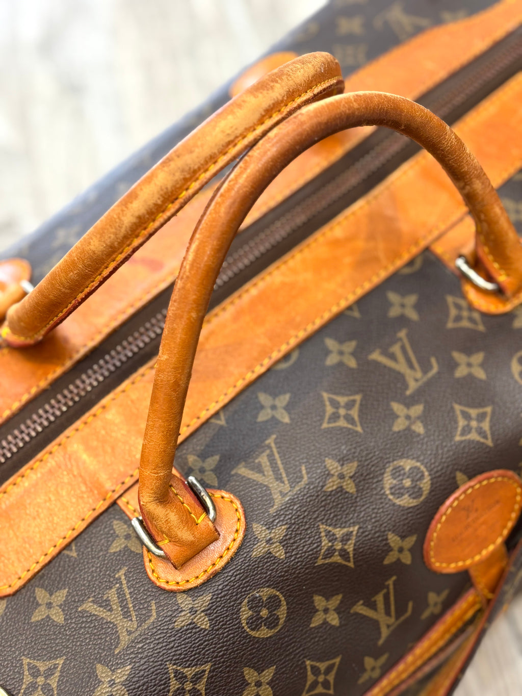 LV MONOGRAM VINTAGE WEEKENDER TRAVEL DUFFLE BAG