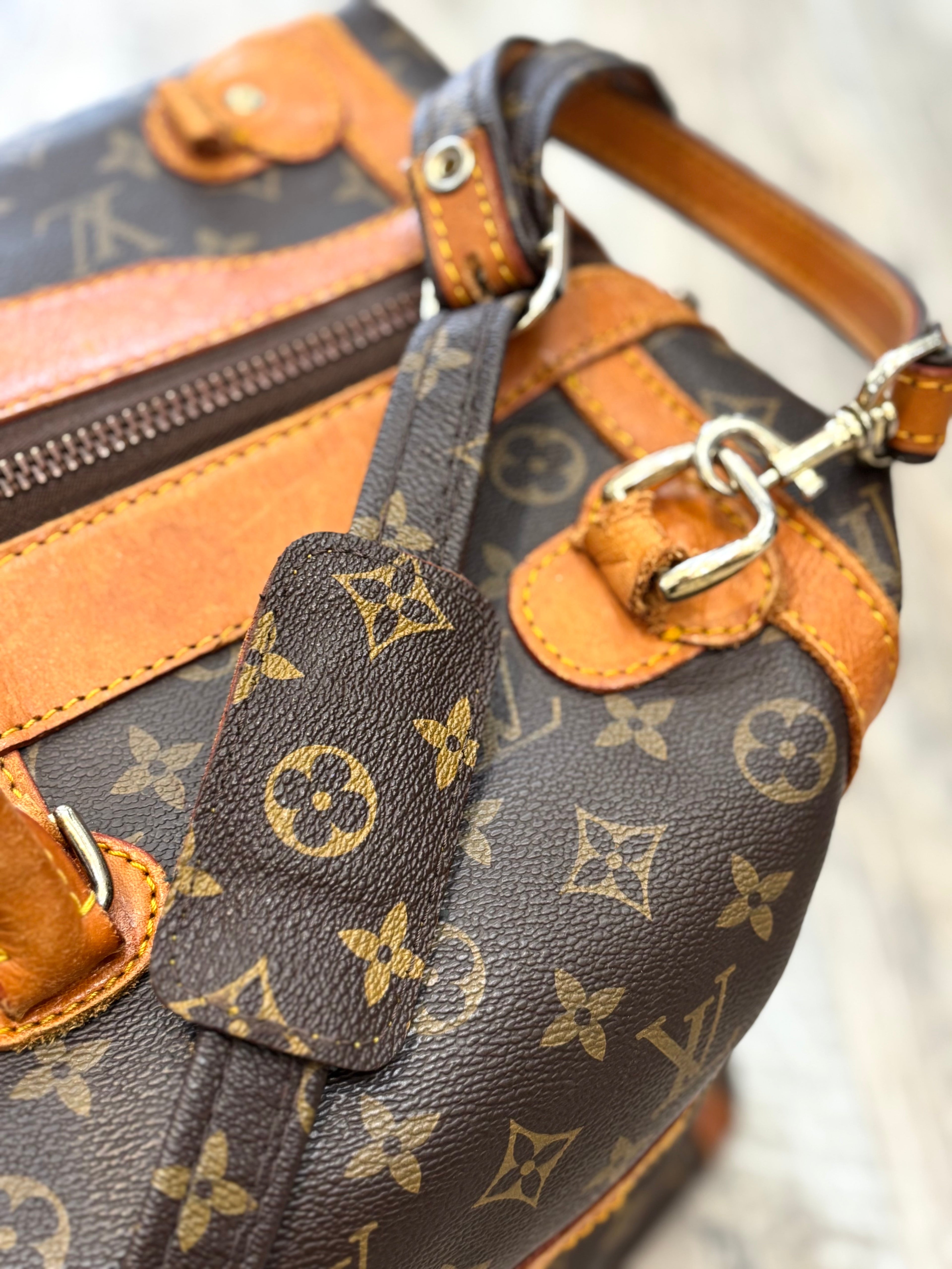 LV MONOGRAM VINTAGE WEEKENDER TRAVEL DUFFLE BAG