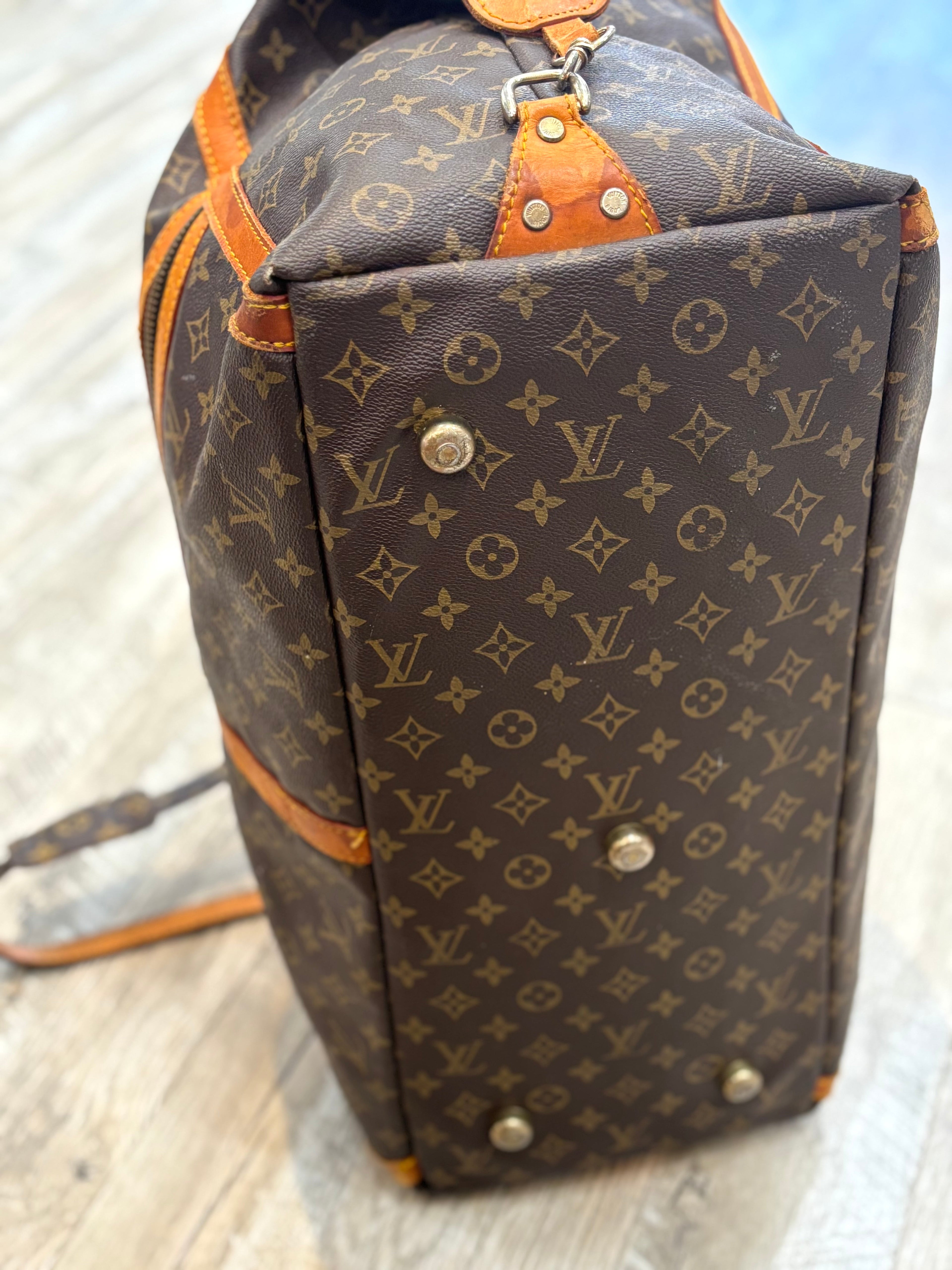 LV MONOGRAM VINTAGE WEEKENDER TRAVEL DUFFLE BAG