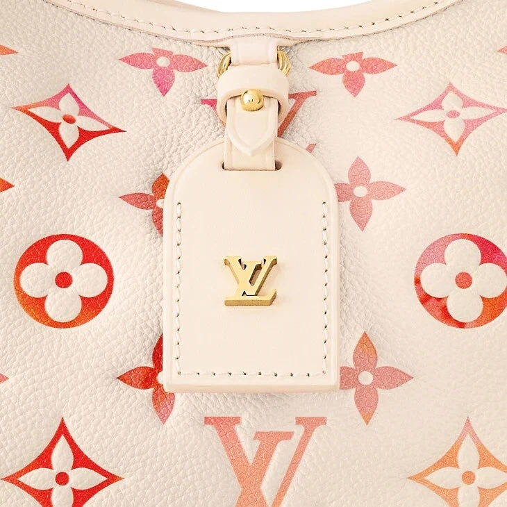 LV MONOGRAM SUNRISE AQUARELLE EMPREINTE LEATHER CARRYALL PM BAG