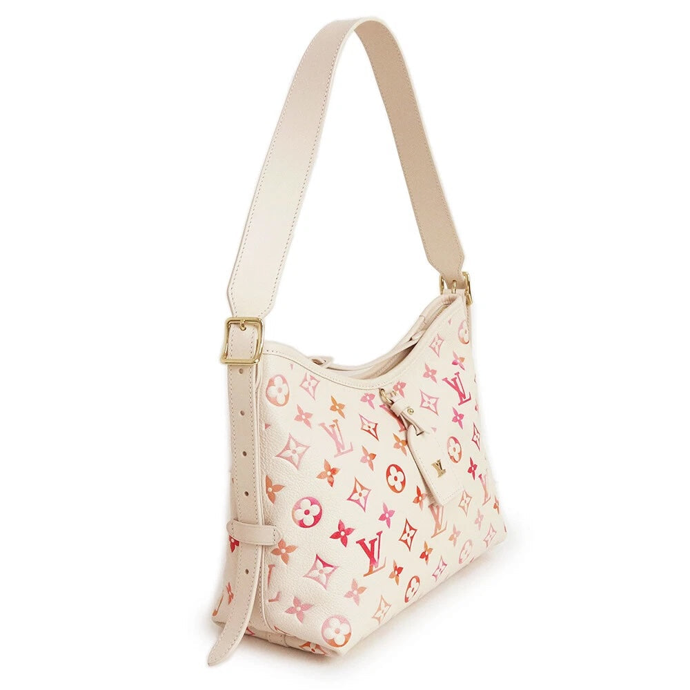 LV MONOGRAM SUNRISE AQUARELLE EMPREINTE LEATHER CARRYALL PM BAG