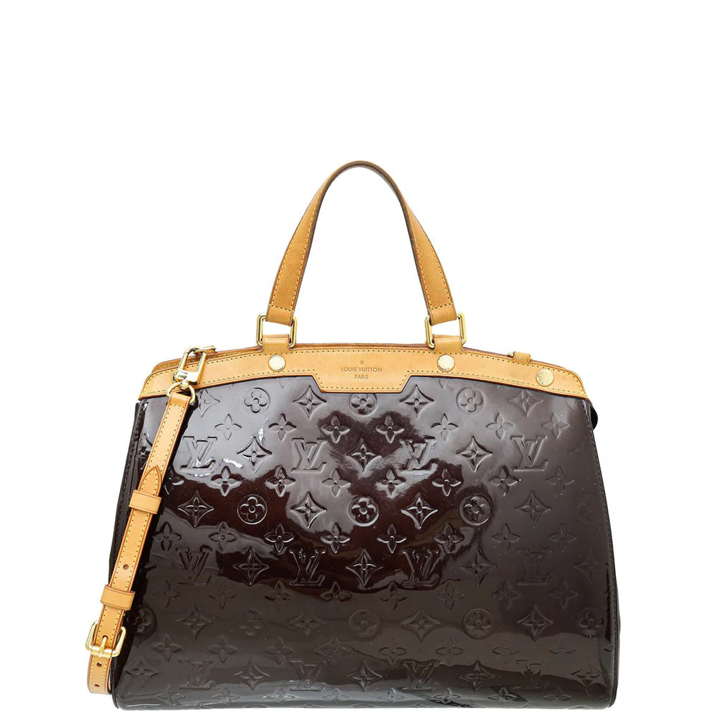 LOUIS VUITTON VERT MONOGRAM VERNIS BREA GM BAG