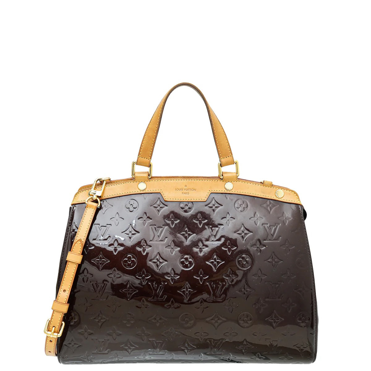 LOUIS VUITTON VERT MONOGRAM VERNIS BREA GM BAG