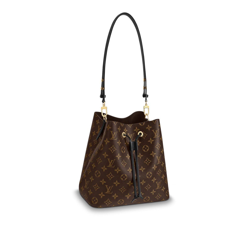 LOUIS VUITTON MONOGRAM NÉONOÉ MM BAG BLACK