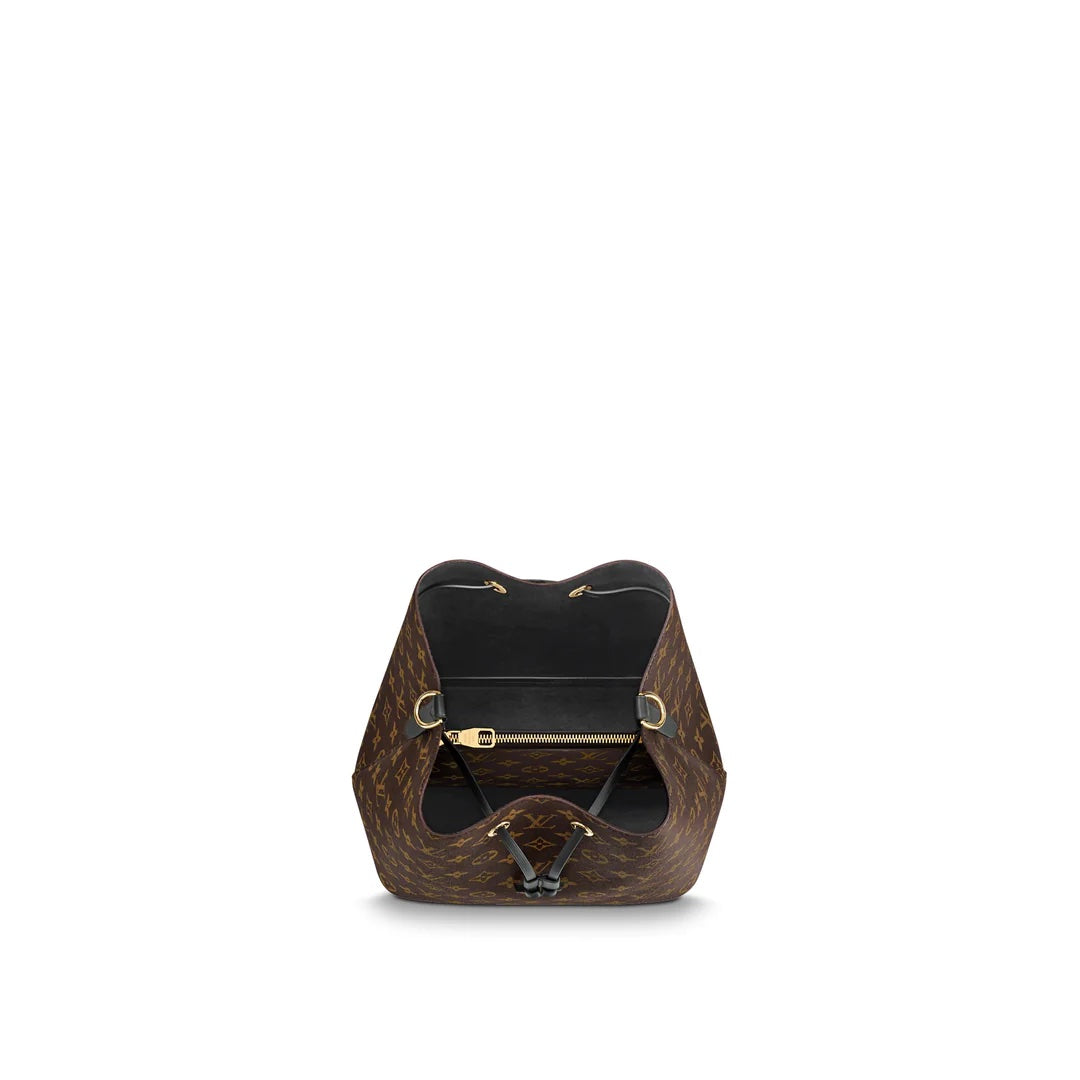 LOUIS VUITTON MONOGRAM NÉONOÉ MM BAG BLACK
