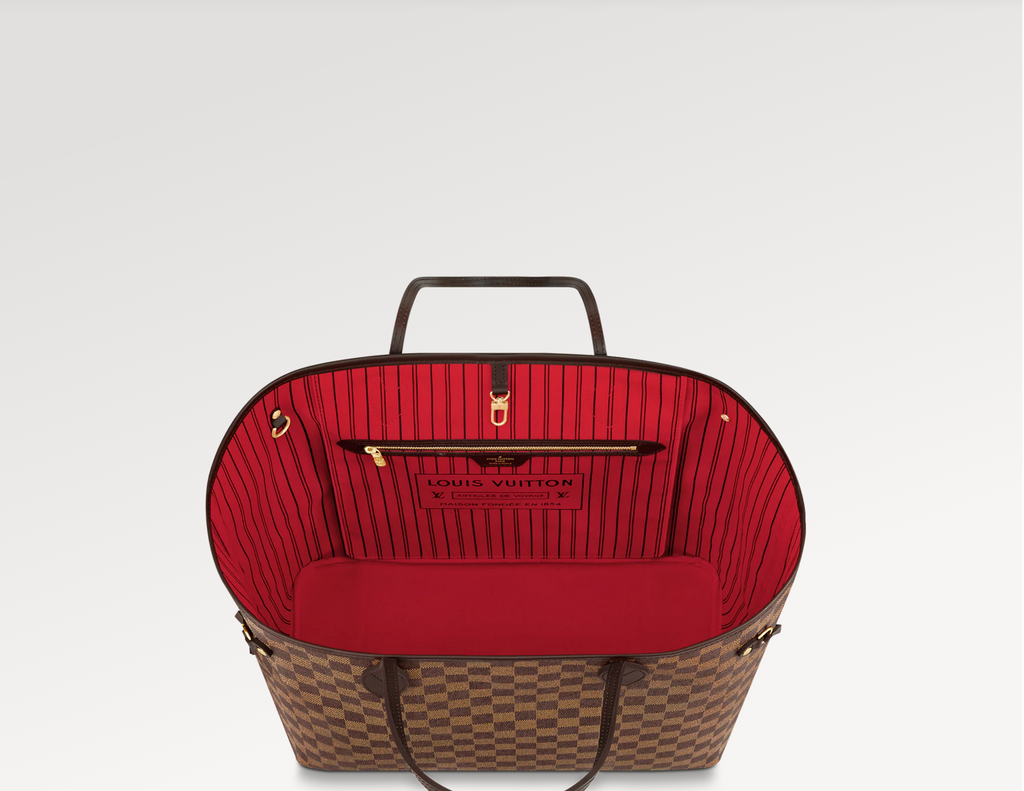 LOUIS VUITTON NEVERFULL GM DAMIER EBENE TOTE BAG