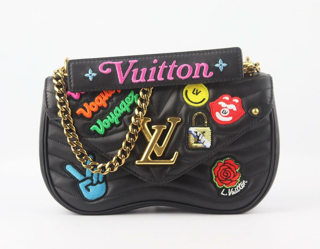 LOUIS VUITTON NEW WAVE QUILTED LEATHER PATCHES LIMITED EDITION MM BAG