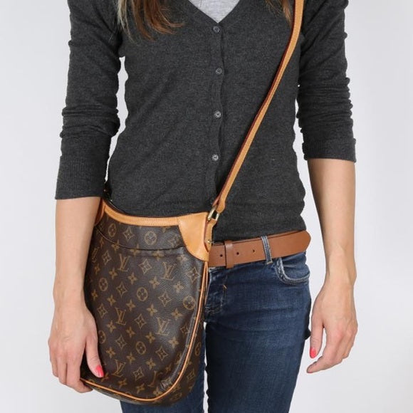 LOUIS VUITTON Monogram Canvas Odeon MM Bag