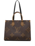 LOUIS VUITTON GIANT REVERSE MONOGRAM ON THE GO MM TOTE BAG