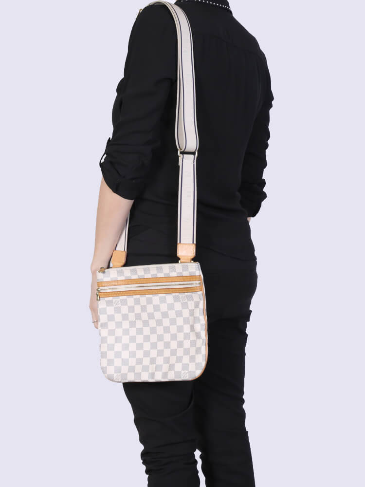 LOUIS VUITTON DAMIER AZUR POCHETTE BOSPHORE CROSSBODY BAG