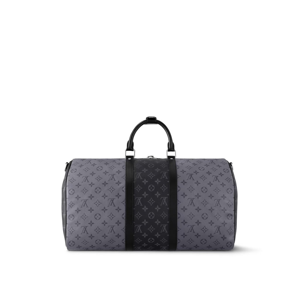 LOUIS VUITTON REVERSE MONOGRAM ECLIPSE KEEPALL BANDOULIÈRE 50 BAG