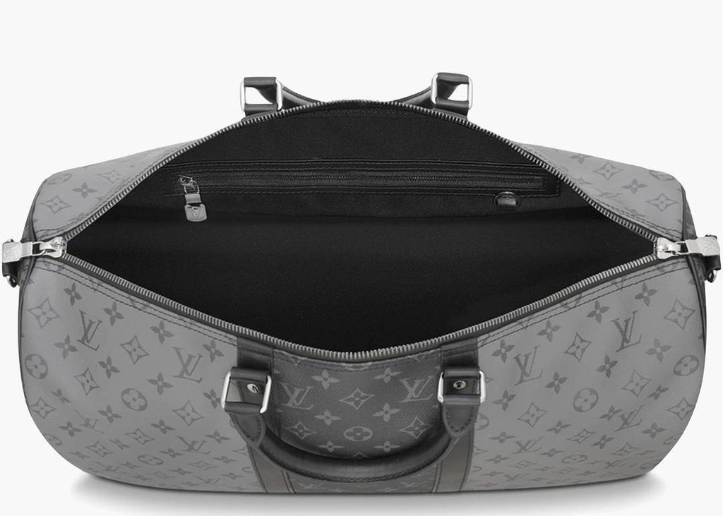 LOUIS VUITTON REVERSE MONOGRAM ECLIPSE KEEPALL BANDOULIÈRE 50 BAG