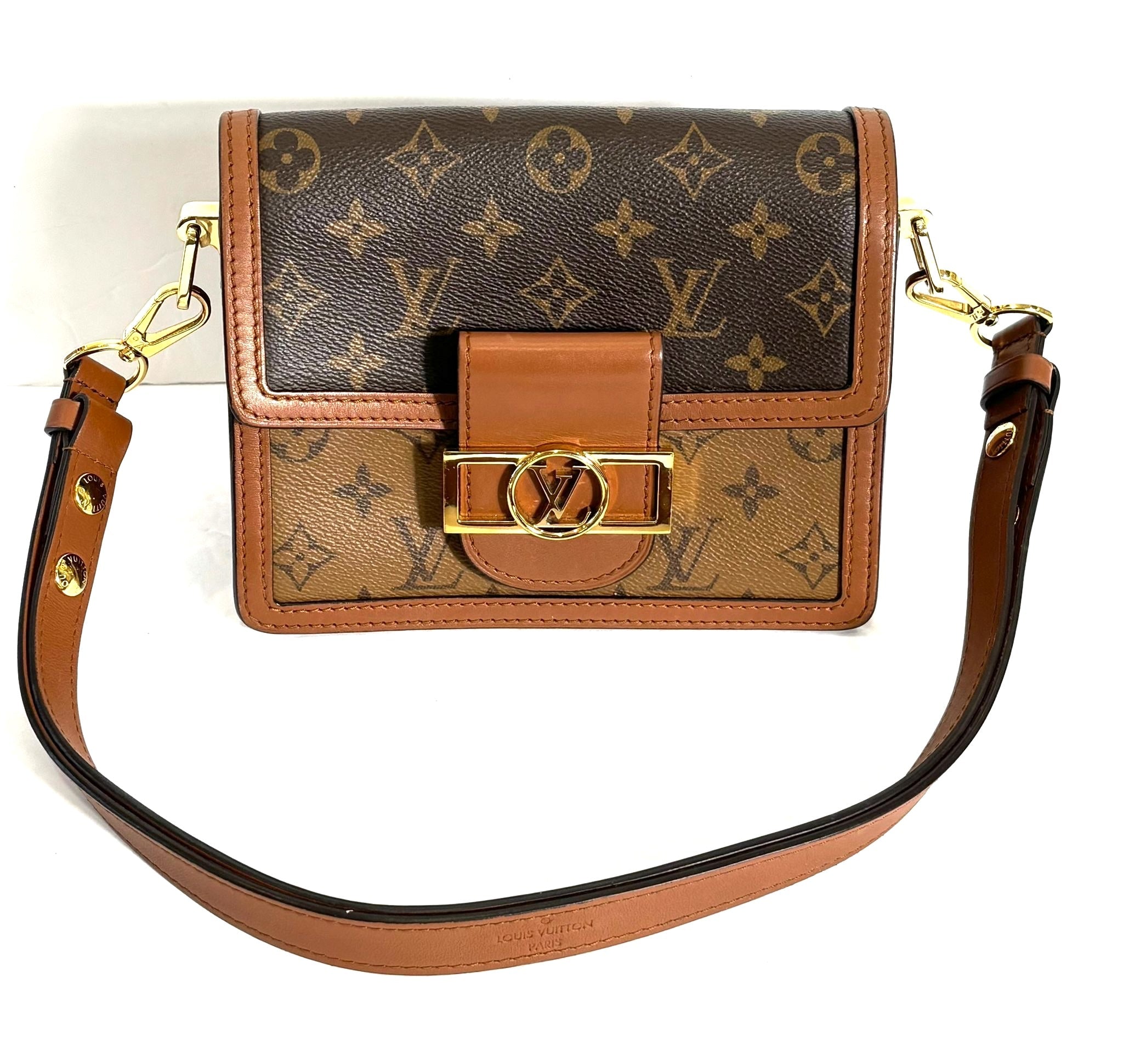 LOUIS VUITTON REVERSE MONOGRAM MINI DAUPHINE BAG