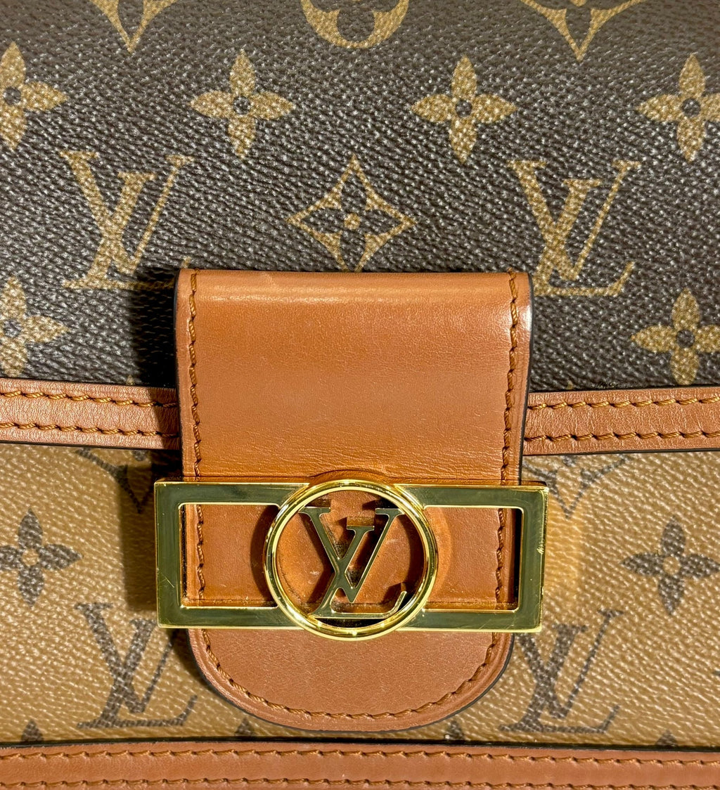 LOUIS VUITTON REVERSE MONOGRAM MINI DAUPHINE BAG