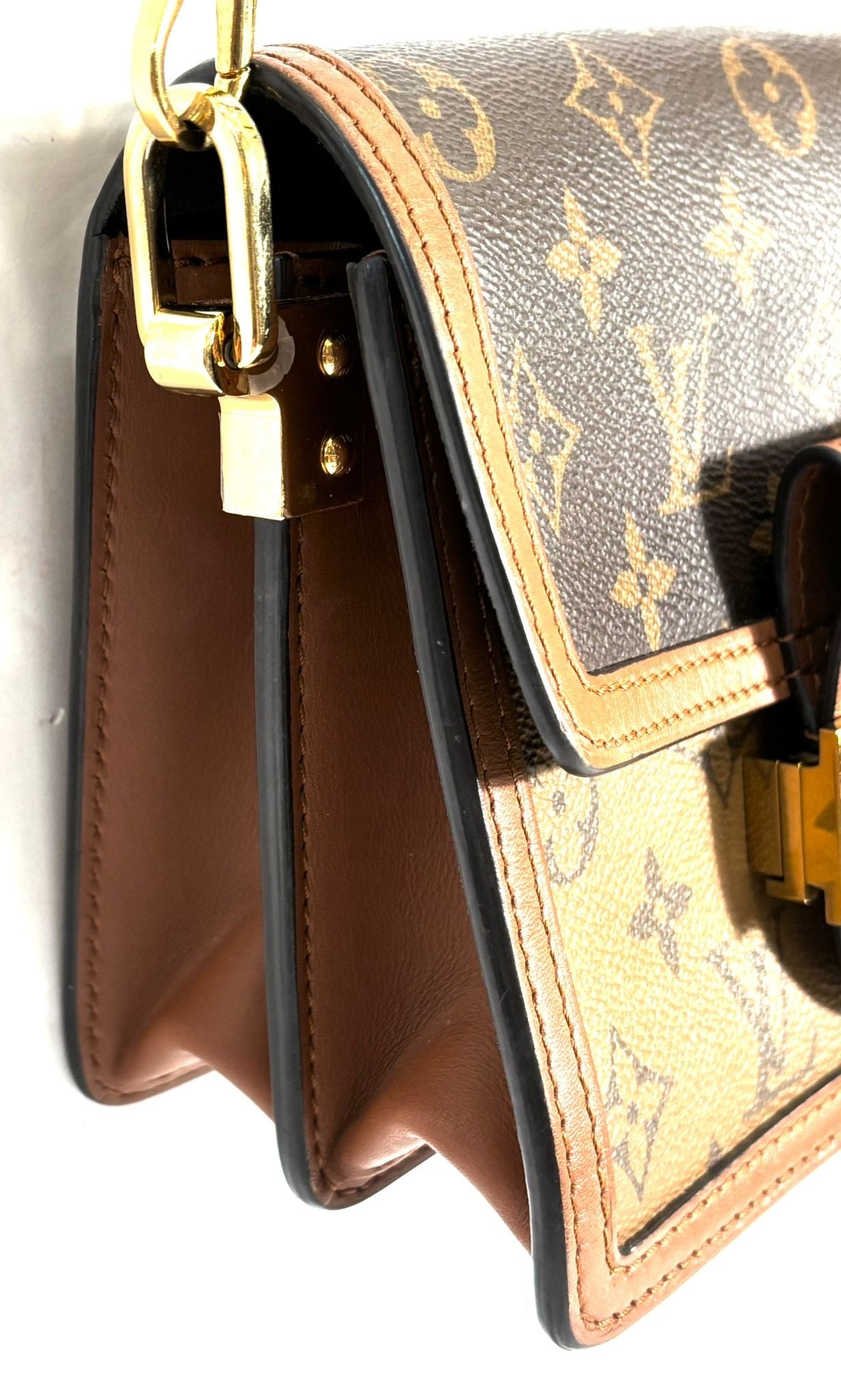 LOUIS VUITTON REVERSE MONOGRAM MINI DAUPHINE BAG