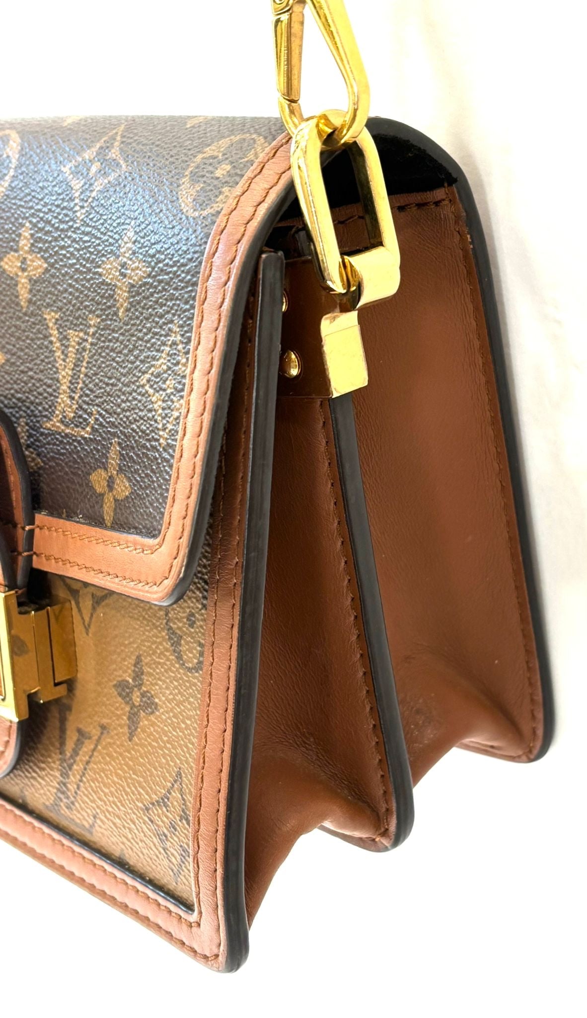 LOUIS VUITTON REVERSE MONOGRAM MINI DAUPHINE BAG