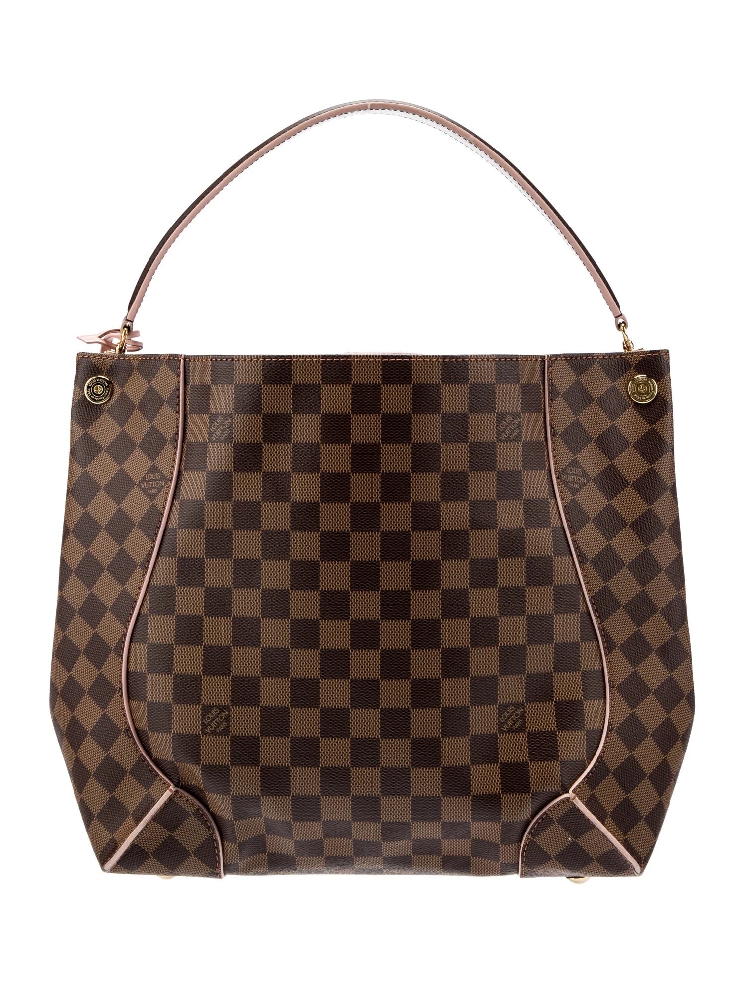 LOUIS VUITTON CAISSA DAMIER HOBO BAG ROSE BALLERINE
