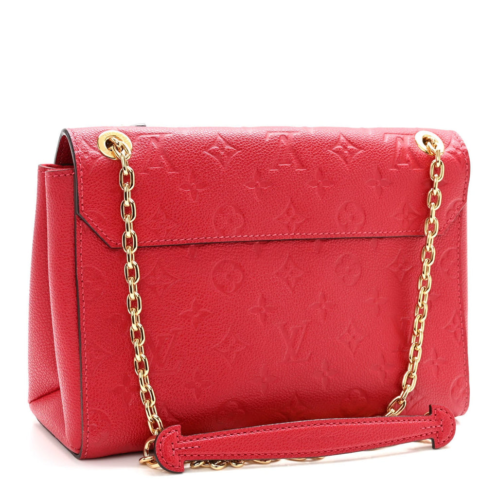 LV MONOGRAM EMPREINTE LEATHER VAVIN PM CHAIN BAG