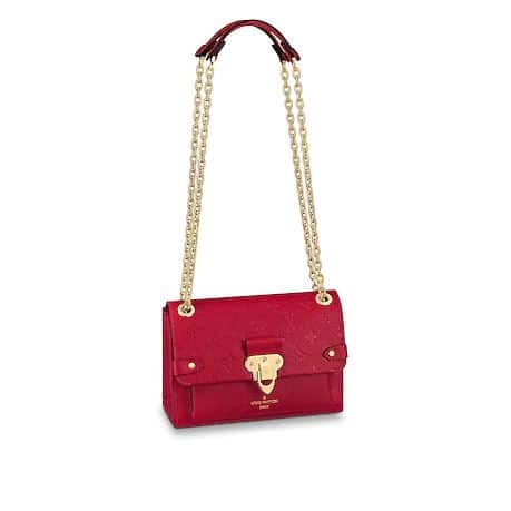 LV MONOGRAM EMPREINTE LEATHER VAVIN PM CHAIN BAG