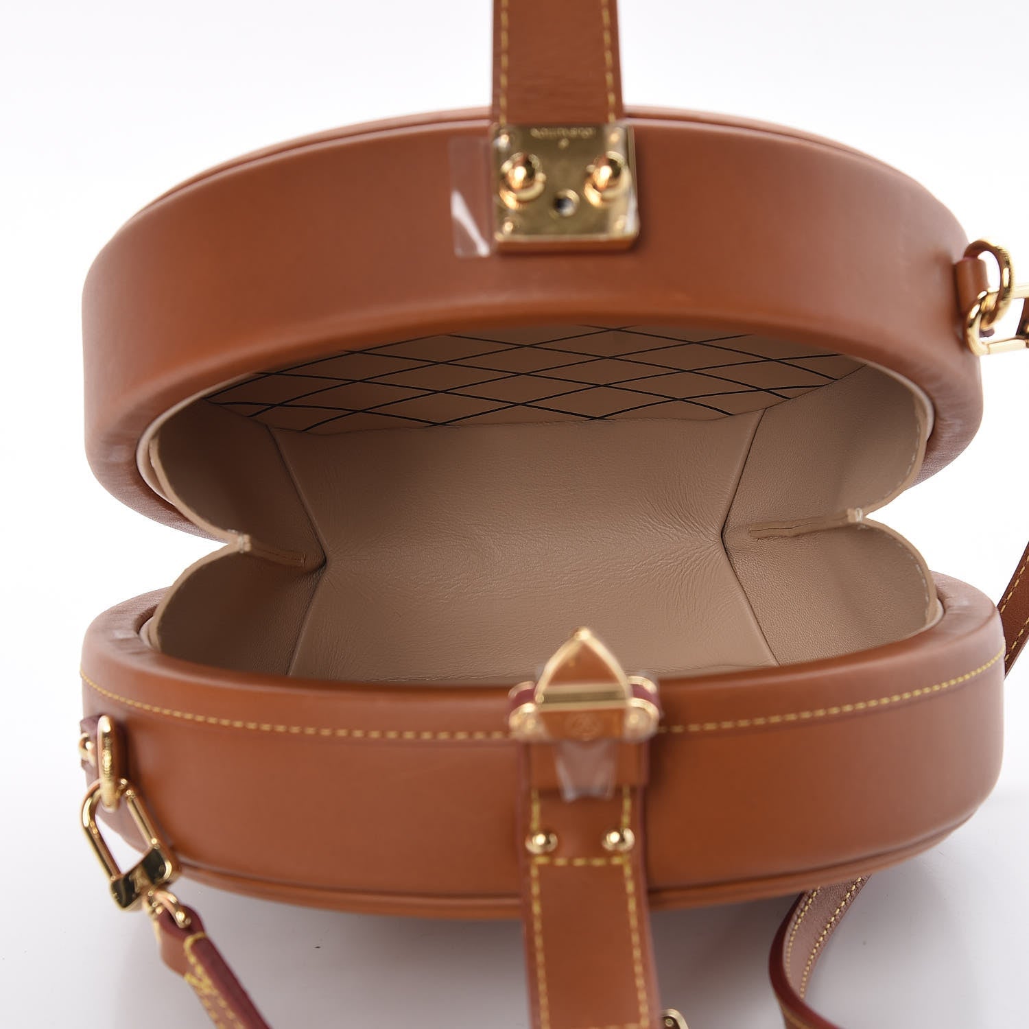 LOUIS VUITTON CALFSKIN CATOGRAM PETITE BOITE CHAPEAU BAG