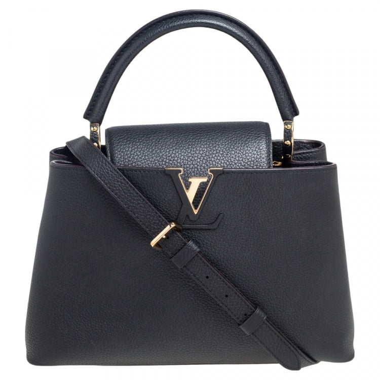 LOUIS VUITTON TAURILLON LEATHER SMALL CAPUCINES BAG