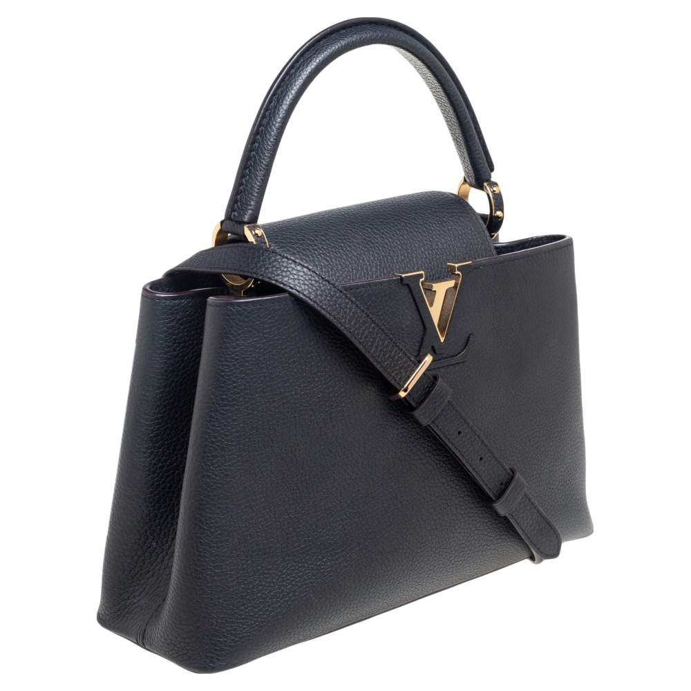 LOUIS VUITTON TAURILLON LEATHER SMALL CAPUCINES BAG