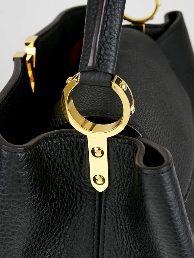 LOUIS VUITTON TAURILLON LEATHER SMALL CAPUCINES BAG