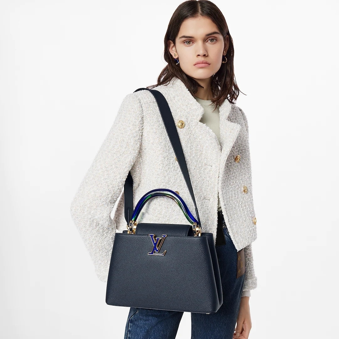 LOUIS VUITTON CAPUCINES MURANO MM TAURILLON RESIN