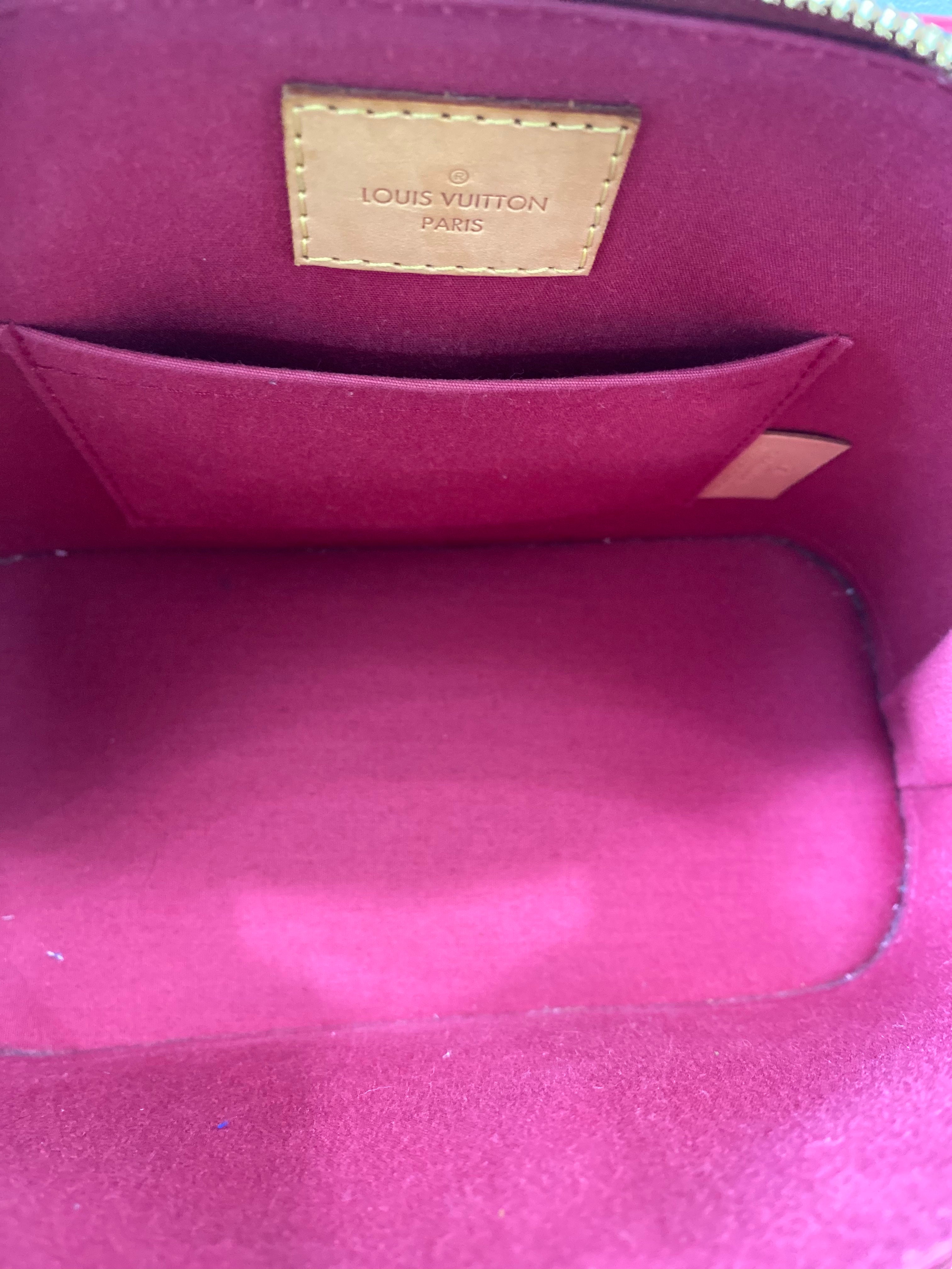 LOUIS VUITTON MONOGRAM VERNIS ALMA BB MAGENTA
