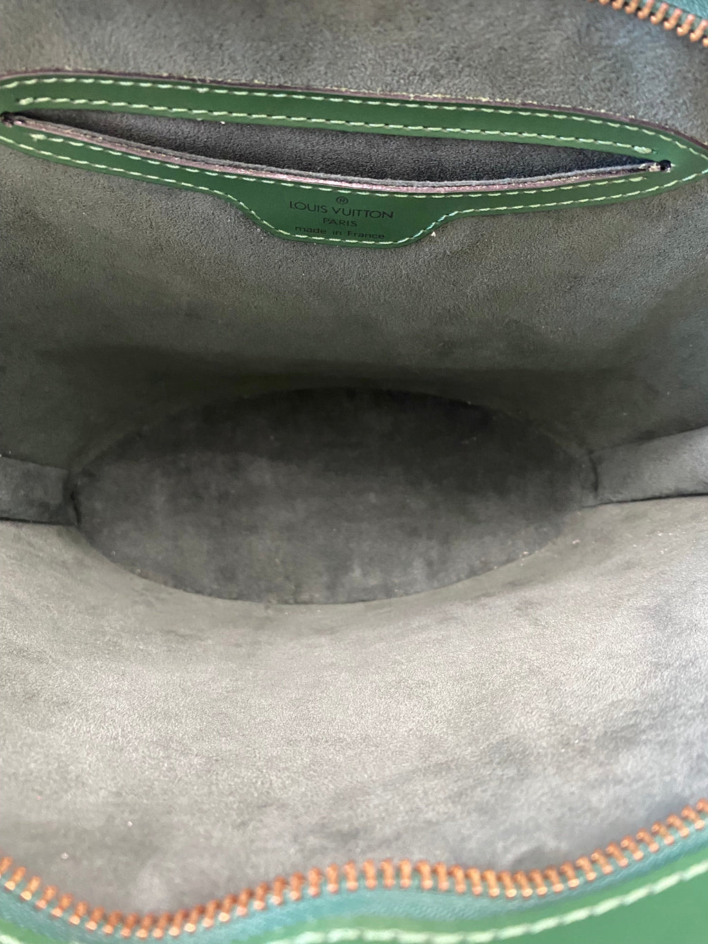 LOUIS VUITTON SAINT JACQUES PM SHOULDER BAG IN BORNEO GREEN