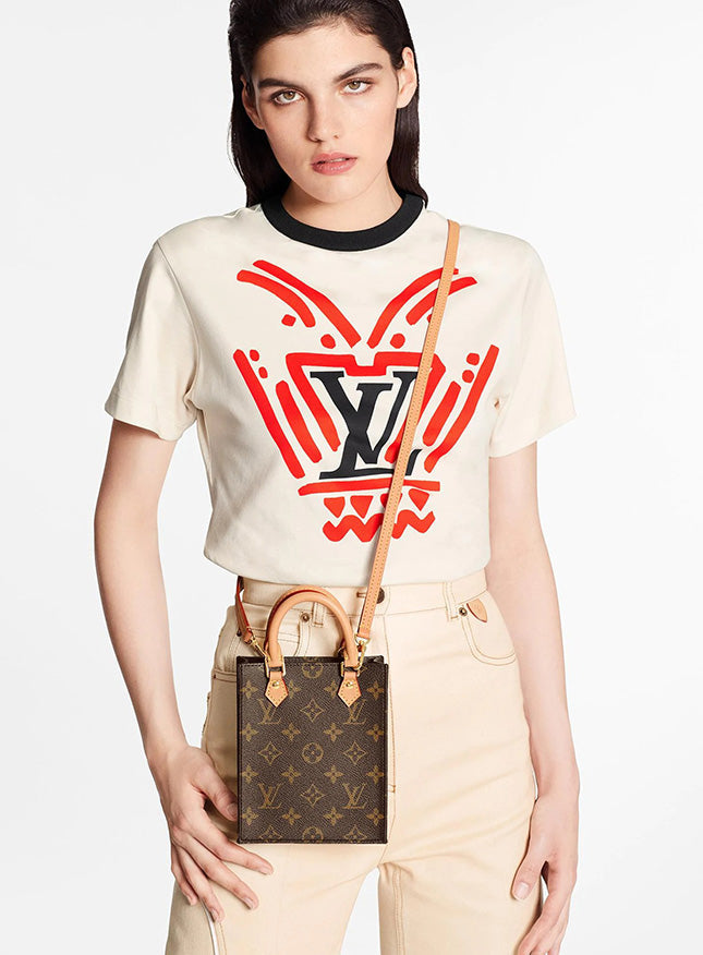 LOUIS VUITTON MONOGRAM PETIT SAC PLAT BAG