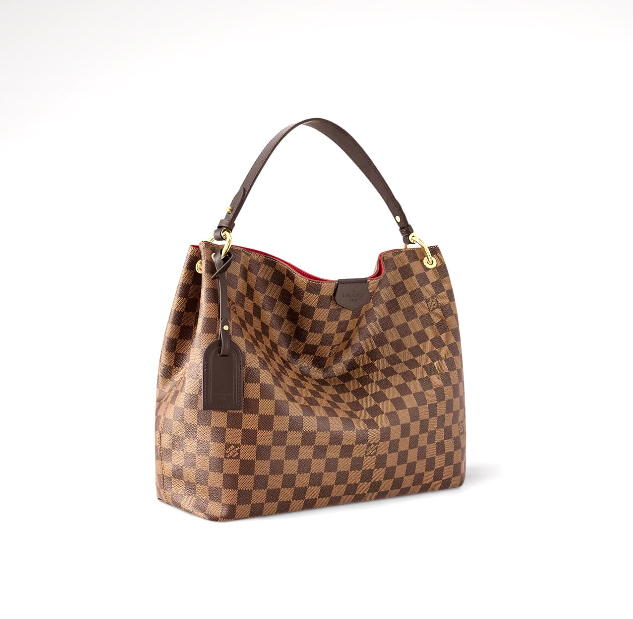 LOUIS VUITTON DAMIER EBENE GRACEFUL MM HOBO BAG