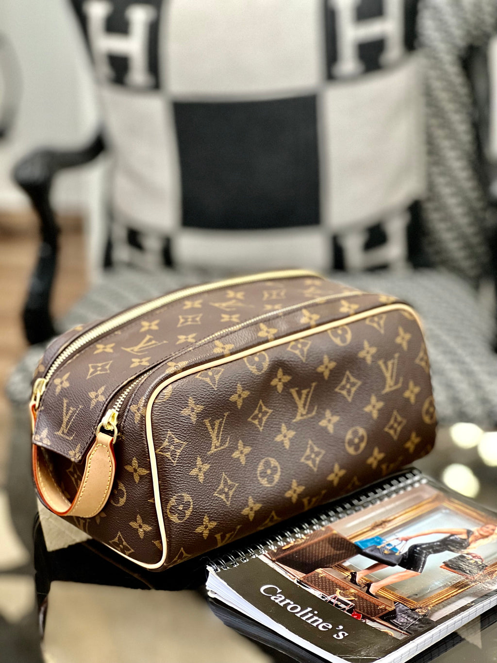 LOUIS VUITTON MONOGRAM DOPP KIT TOILET POUCH