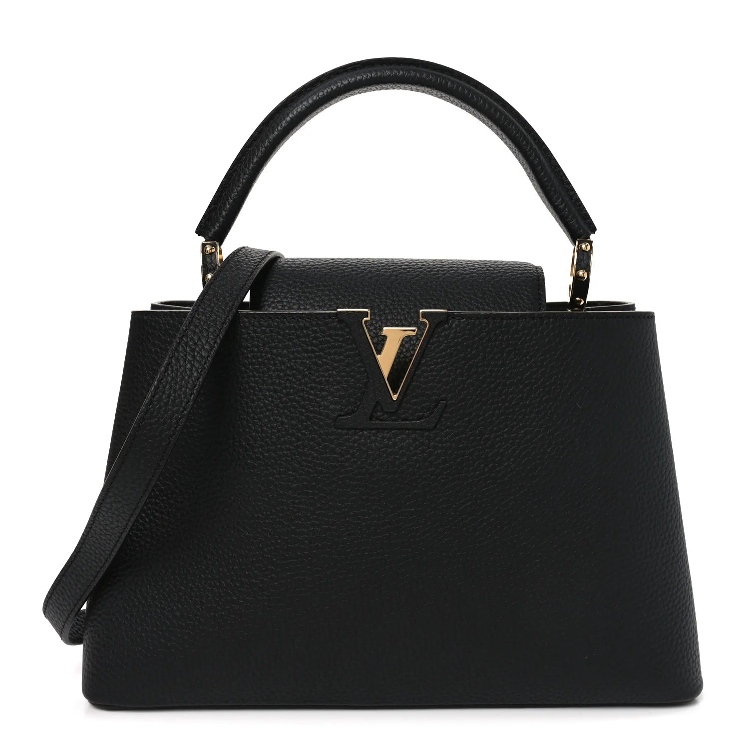 LOUIS VUITTON TAURILLON LEATHER SMALL CAPUCINES BAG