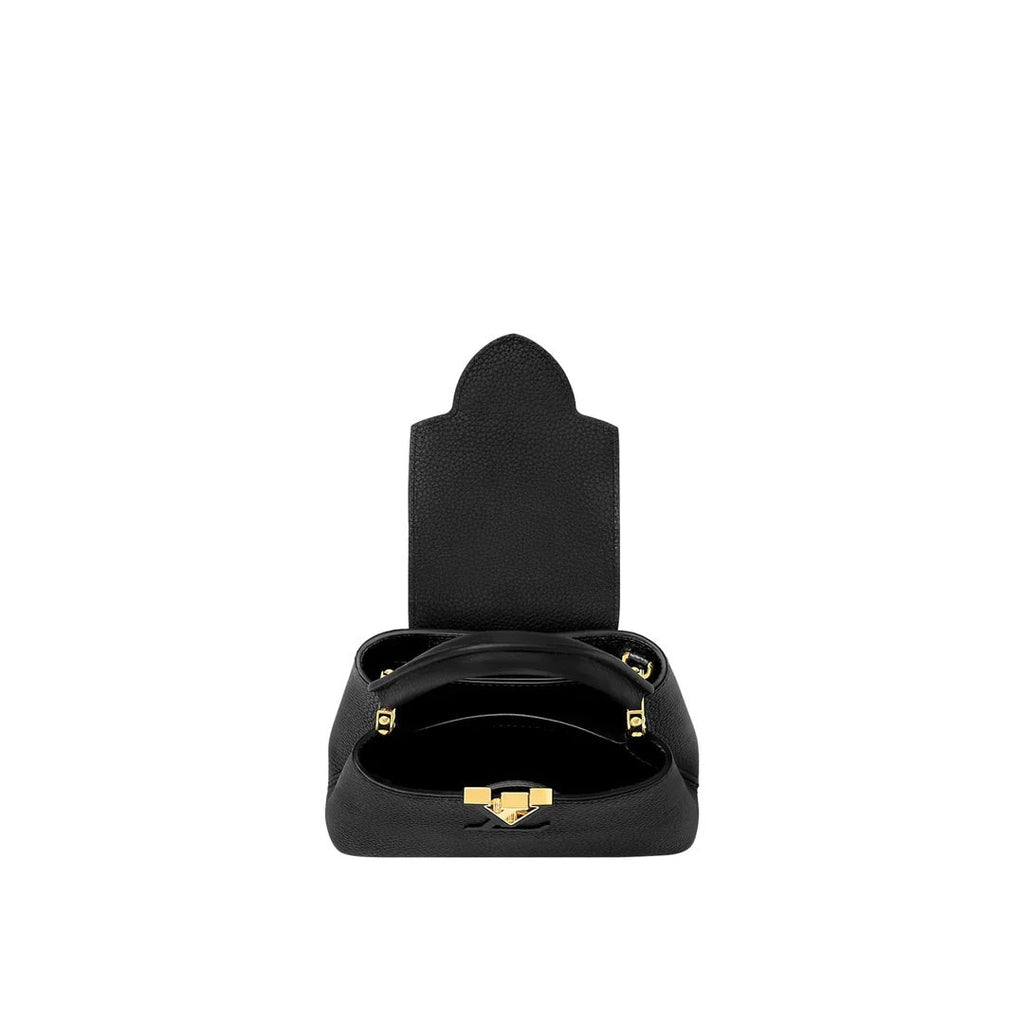 LOUIS VUITTON TAURILLON LEATHER MINI CAPUCINES BAG