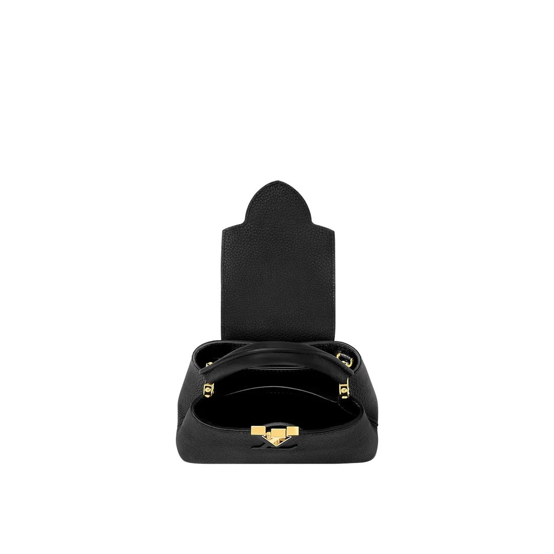 LOUIS VUITTON TAURILLON LEATHER MINI CAPUCINES BAG