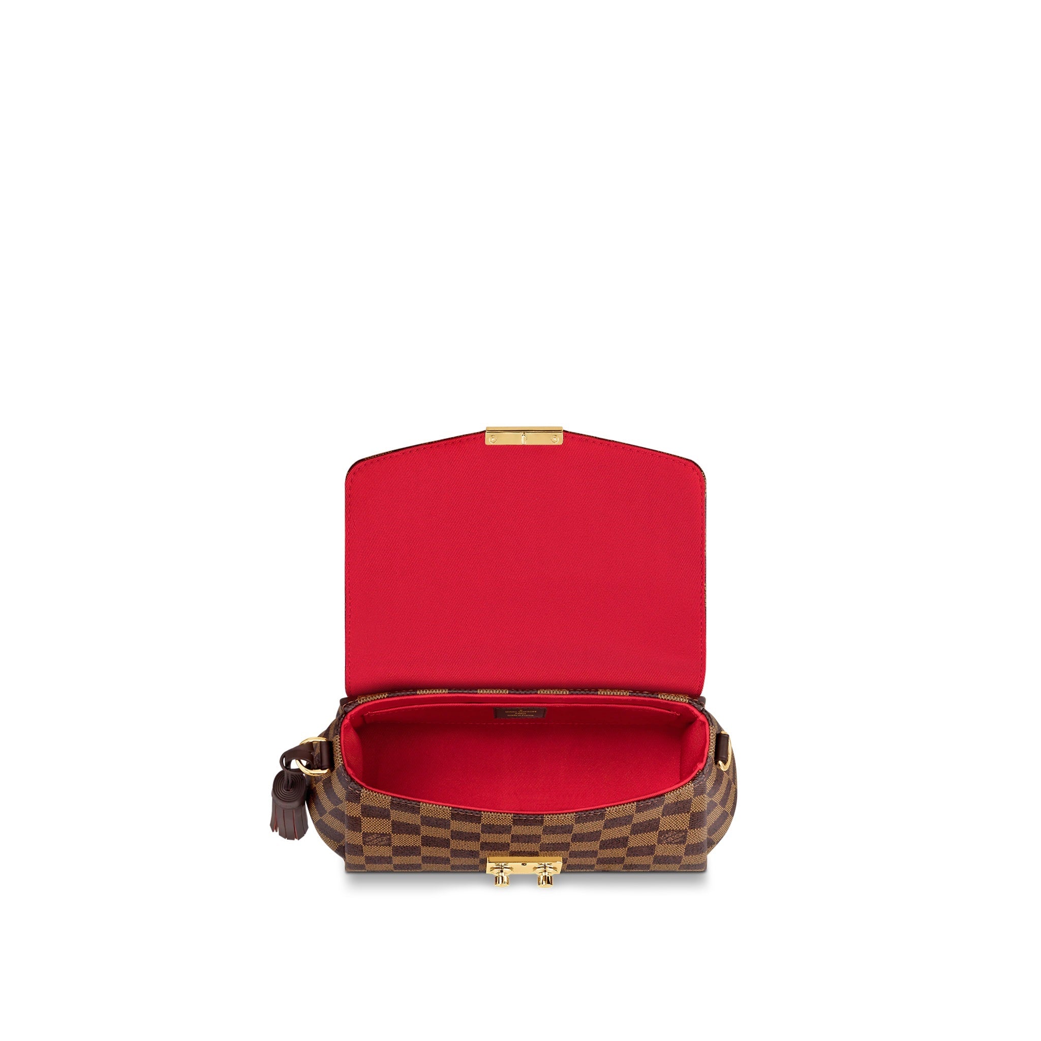 LOUIS VUITTON CROISETTE DAMIER EBENE SHOULDER BAG