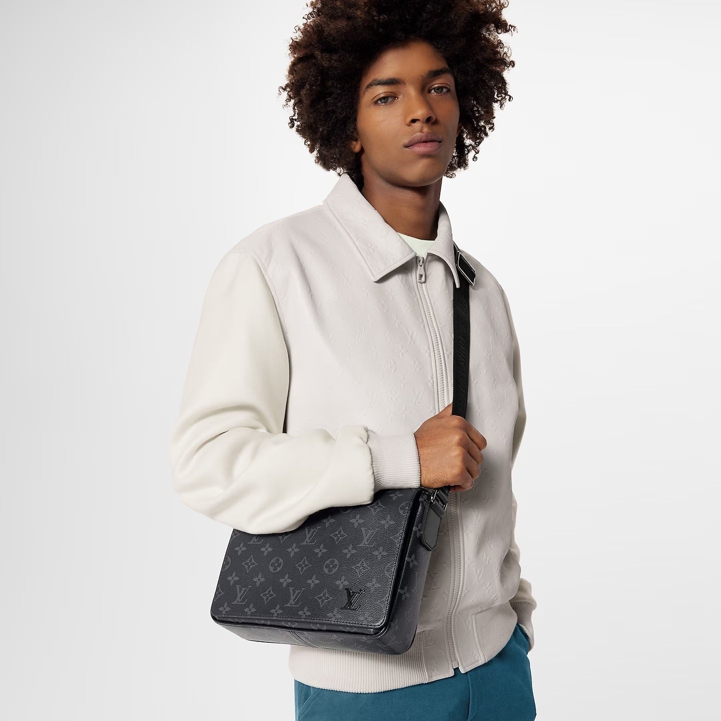 LOUIS VUITTON MONOGRAM ECLIPSE DISTRICT PM MESSENGER BAG