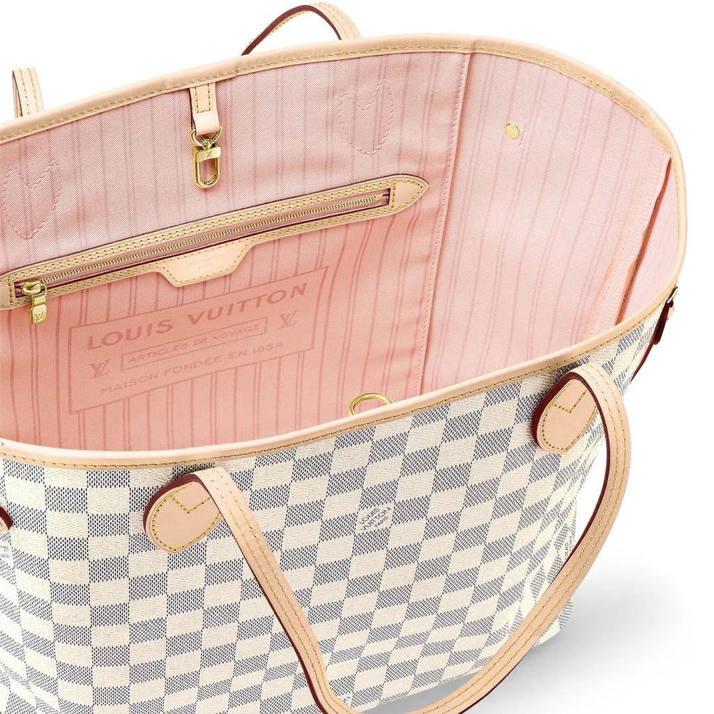 LOUIS VUITTON DAMIER AZUR NEVERFULL MM TOTE BAG