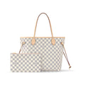LOUIS VUITTON DAMIER AZUR NEVERFULL MM TOTE ROSE BALLERINE