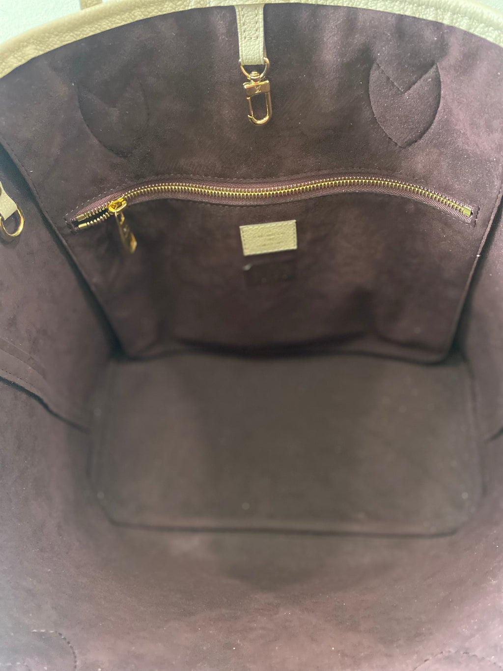 LOUIS VUITTON MONOGRAM EMPREINTE LEATHER NEVERFULL TOTE MM