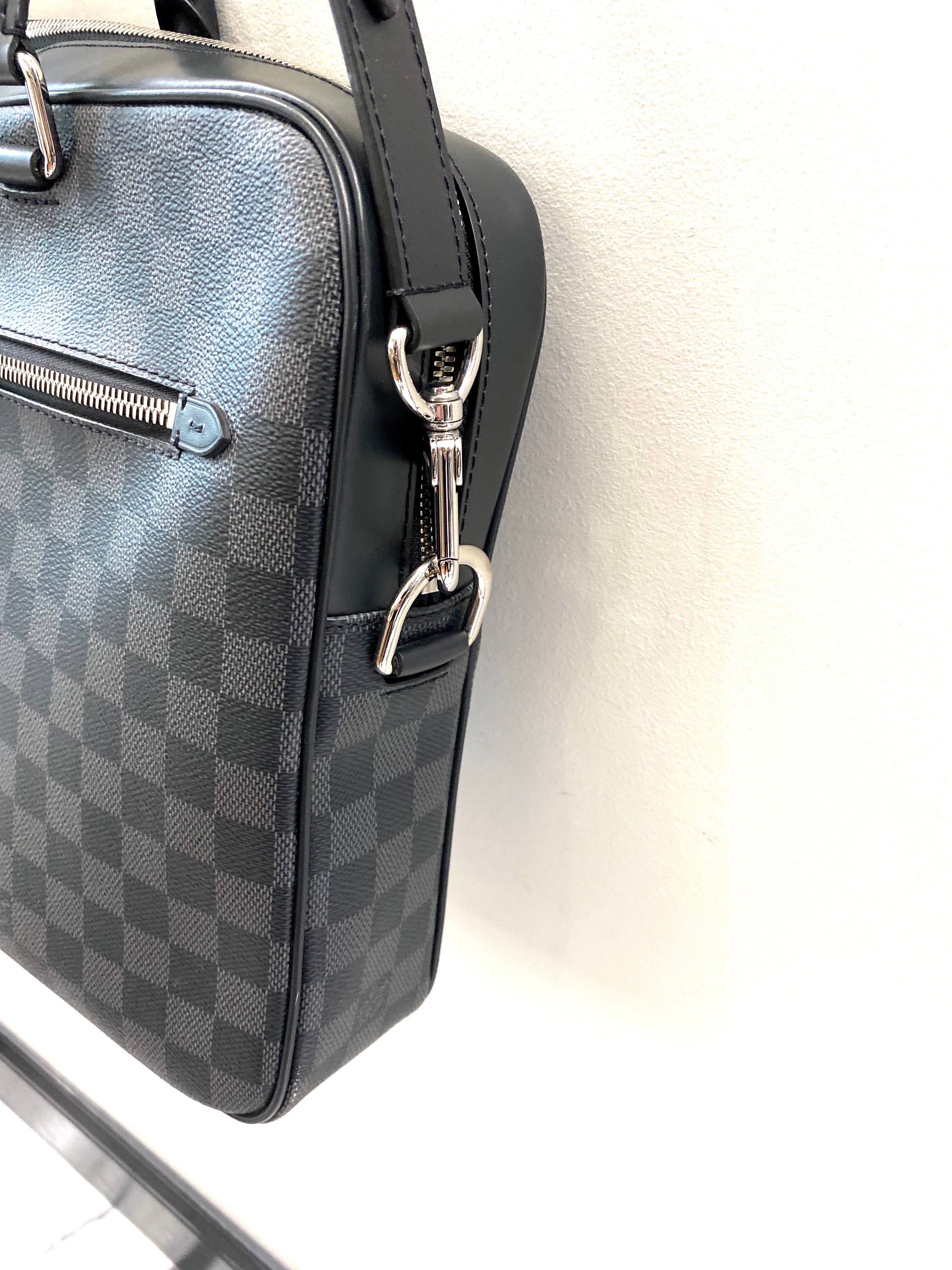 LOUIS VUITTON DAMIER GRAPHITE PORTE DOCUMENTS BUSINESS MM BAG