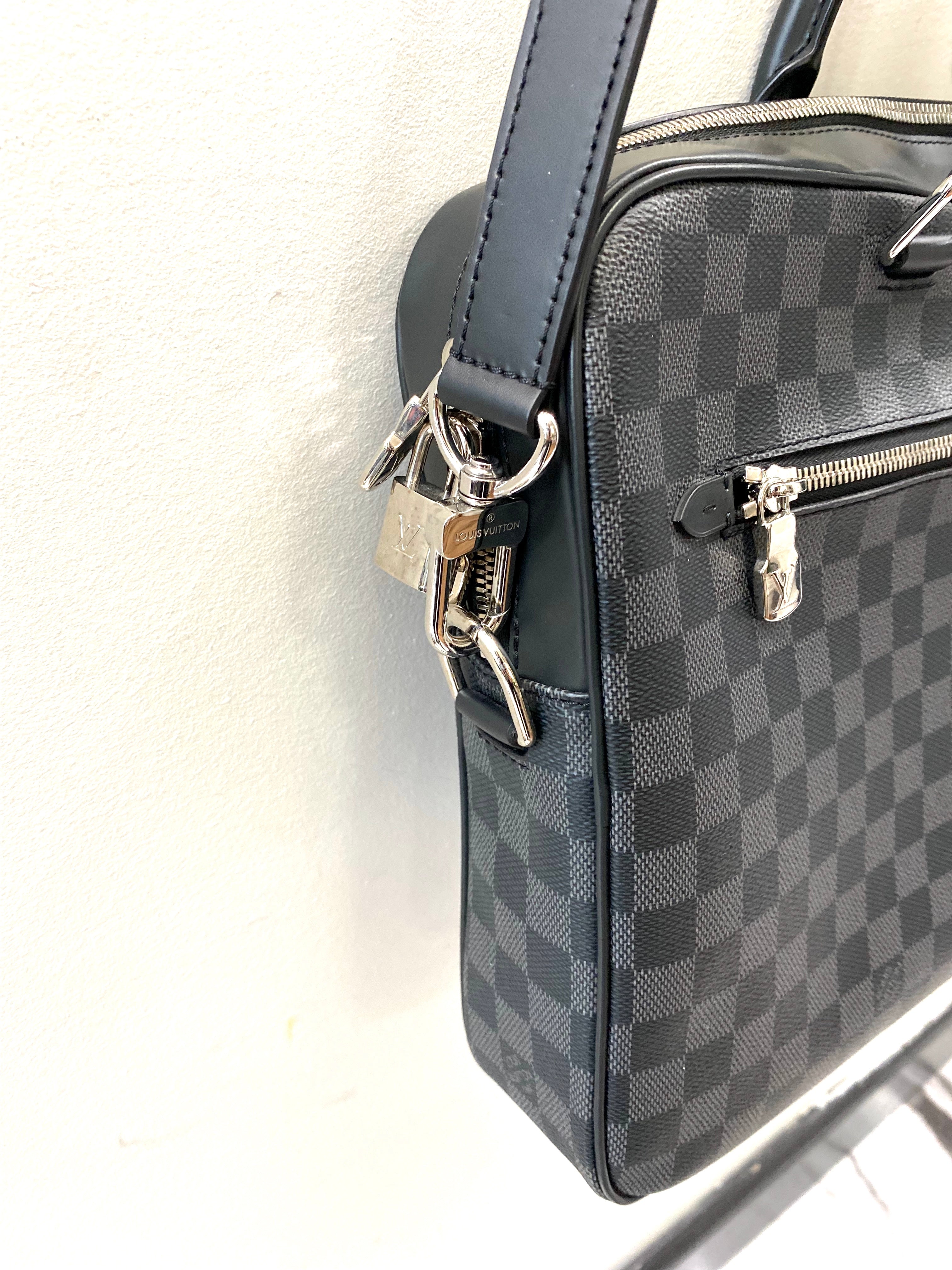 LOUIS VUITTON DAMIER GRAPHITE PORTE DOCUMENTS BUSINESS MM BAG