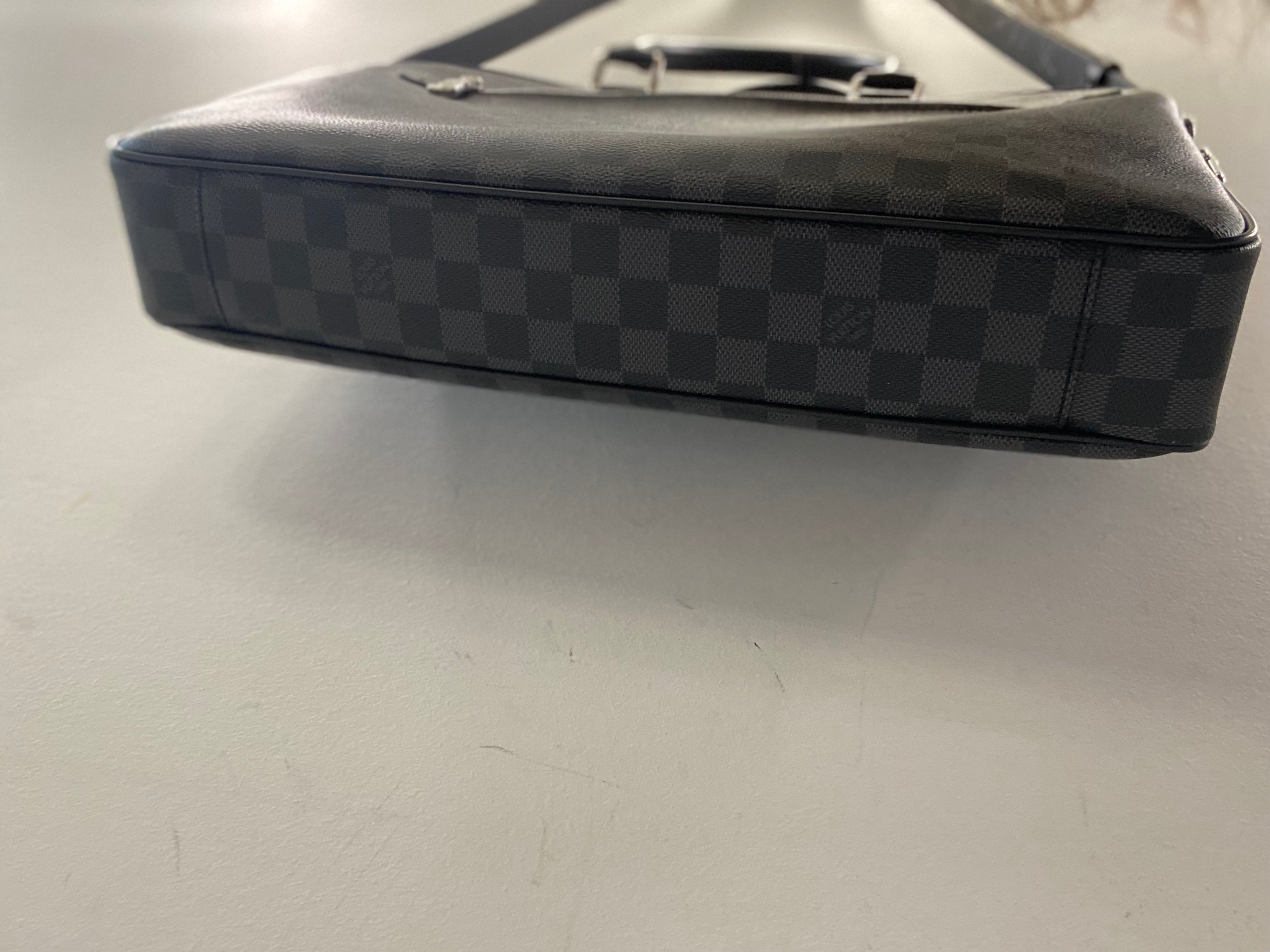 LOUIS VUITTON DAMIER GRAPHITE PORTE DOCUMENTS BUSINESS MM BAG