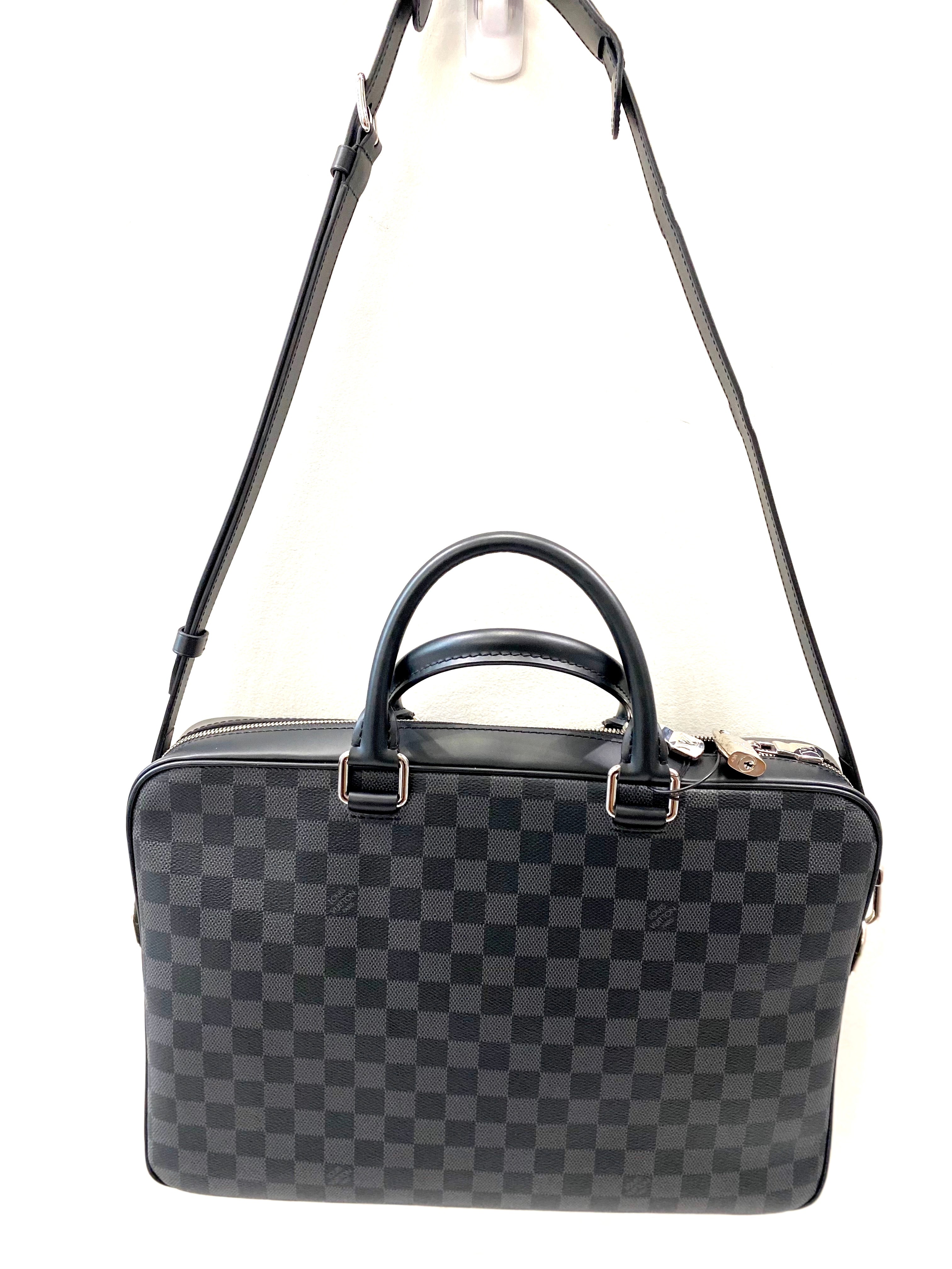 LOUIS VUITTON DAMIER GRAPHITE PORTE DOCUMENTS BUSINESS MM BAG