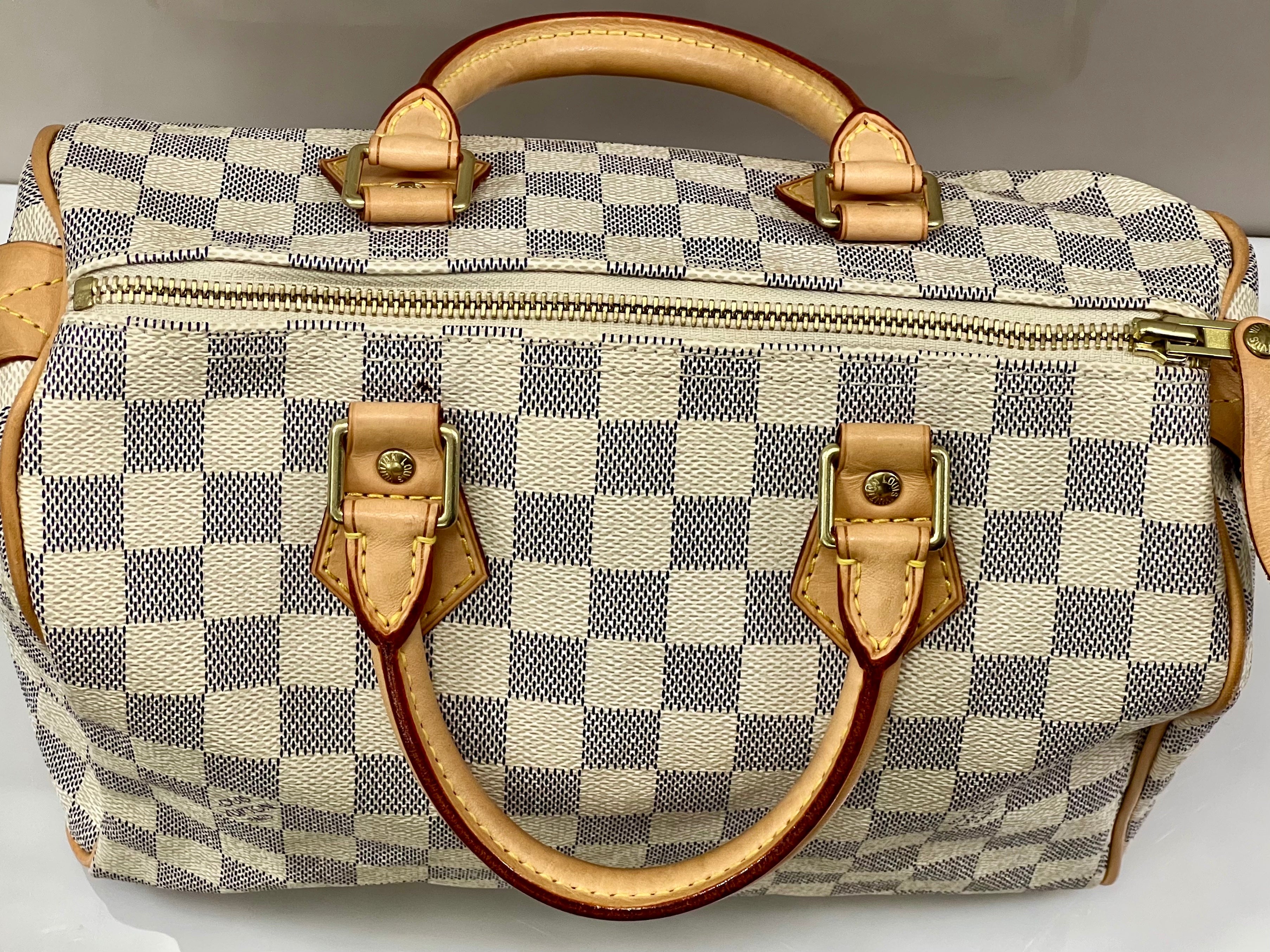 LOUIS VUITTON DAMIER AZUR SPEEDY 25 HANDBAG