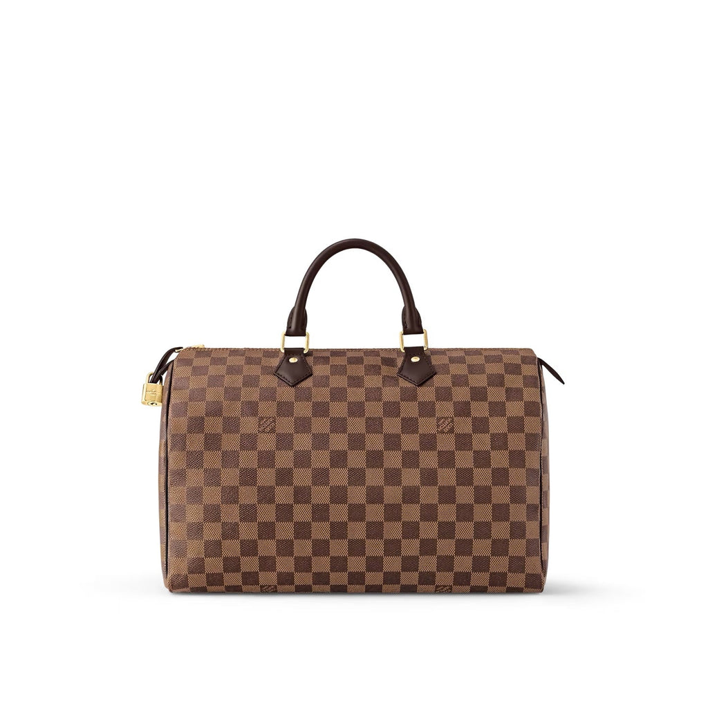 LOUIS VUITTON DAMIER EBENE SPEEDY 35 HANDBAGS