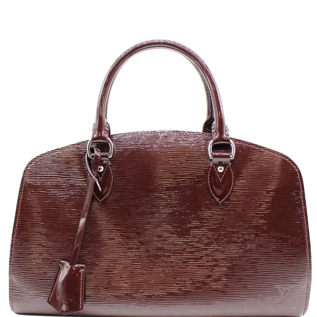 LOUIS VUITTON ELECTRIC PONT NEUF PM EPI LEATHER SATCHEL BAG
