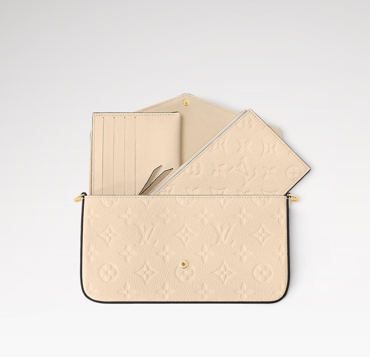 LOUIS VUITTON  MONOGRAM EMPREINTE LEATHER FELICIE POCHETTE